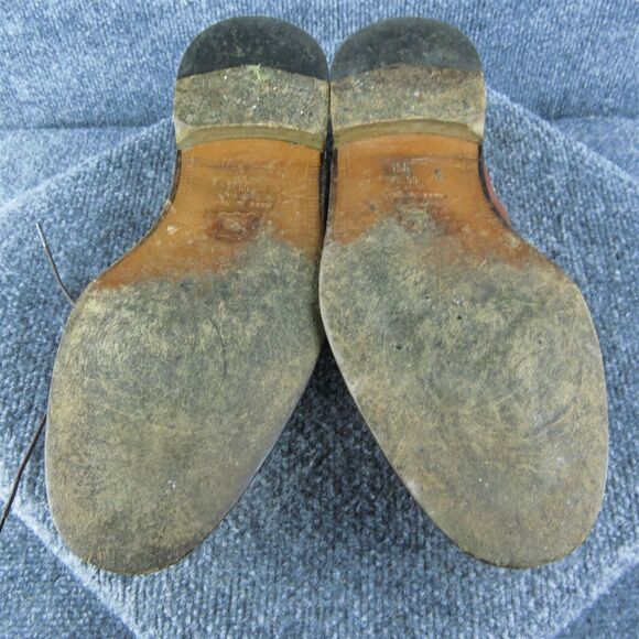 Vito Rufolo Mens Shoes‎ Size 11 Made In Italy Brown Leather Split Oxford Sharp - Picture 10 of 10